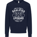 A Qualified Lifeguard Looks Like Mens Sweatshirt Jumper Navy Blue