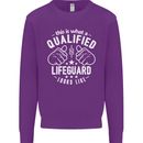 A Qualified Lifeguard Looks Like Mens Sweatshirt Jumper Purple