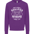 A Qualified Photographer Looks Like Mens Sweatshirt Jumper Purple