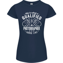 A Qualified Photographer Looks Like Womens Petite Cut T-Shirt Navy Blue