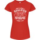 A Qualified Photographer Looks Like Womens Petite Cut T-Shirt Red