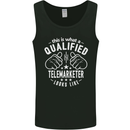 A Qualified Telemarketer Looks Like Mens Vest Tank Top Black