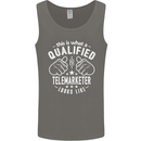 A Qualified Telemarketer Looks Like Mens Vest Tank Top Charcoal