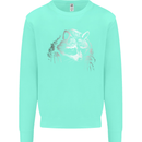 A Raccoon with an Eyepatch Mens Sweatshirt Jumper Peppermint