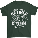 A Retired Estate Agent Looks Like Mens T-Shirt Cotton Gildan Forest Green