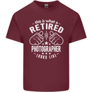 A Retired Photographer Looks Like Mens Cotton T-Shirt Tee Top Maroon