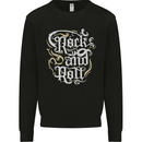 A Rock n Roll Design Mens Sweatshirt Jumper Black