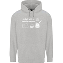A Salt With a Deadly Weapon Funny Food Childrens Kids Hoodie Sports Grey