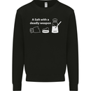 A Salt With a Deadly Weapon Funny Food Mens Sweatshirt Jumper Black
