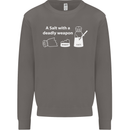 A Salt With a Deadly Weapon Funny Food Mens Sweatshirt Jumper Charcoal