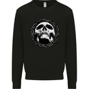 A Skull in Thorns Gothic Christ Jesus Mens Sweatshirt Jumper Black