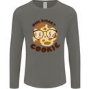 A Smart Cookie Funny Food Nerd Geek Maths Mens Long Sleeve T-Shirt Charcoal
