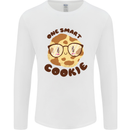 A Smart Cookie Funny Food Nerd Geek Maths Mens Long Sleeve T-Shirt White