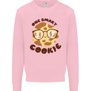 A Smart Cookie Funny Food Nerd Geek Maths Mens Sweatshirt Jumper Light Pink