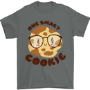 A Smart Cookie Funny Food Nerd Geek Maths Mens T-Shirt 100% Cotton Charcoal