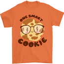 A Smart Cookie Funny Food Nerd Geek Maths Mens T-Shirt 100% Cotton Orange