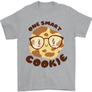 A Smart Cookie Funny Food Nerd Geek Maths Mens T-Shirt 100% Cotton Sports Grey