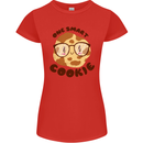 A Smart Cookie Funny Food Nerd Geek Maths Womens Petite Cut T-Shirt Red