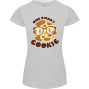 A Smart Cookie Funny Food Nerd Geek Maths Womens Petite Cut T-Shirt Sports Grey