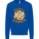 A Smart Cookie Funny Food Nerd Geek Science Kids Sweatshirt Jumper Royal Blue