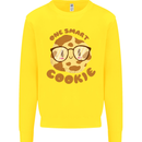 A Smart Cookie Funny Food Nerd Geek Science Kids Sweatshirt Jumper Yellow