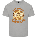 A Smart Cookie Funny Food Nerd Geek Science Kids T-Shirt Childrens Sports Grey