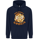 A Smart Cookie Funny Food Nerd Geek Science Mens 80% Cotton Hoodie Navy Blue