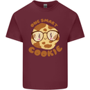 A Smart Cookie Funny Food Nerd Geek Science Mens Cotton T-Shirt Tee Top Maroon
