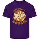 A Smart Cookie Funny Food Nerd Geek Science Mens Cotton T-Shirt Tee Top Purple