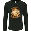 A Smart Cookie Funny Food Nerd Geek Science Mens Long Sleeve T-Shirt Black