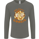 A Smart Cookie Funny Food Nerd Geek Science Mens Long Sleeve T-Shirt Charcoal