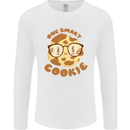 A Smart Cookie Funny Food Nerd Geek Science Mens Long Sleeve T-Shirt White