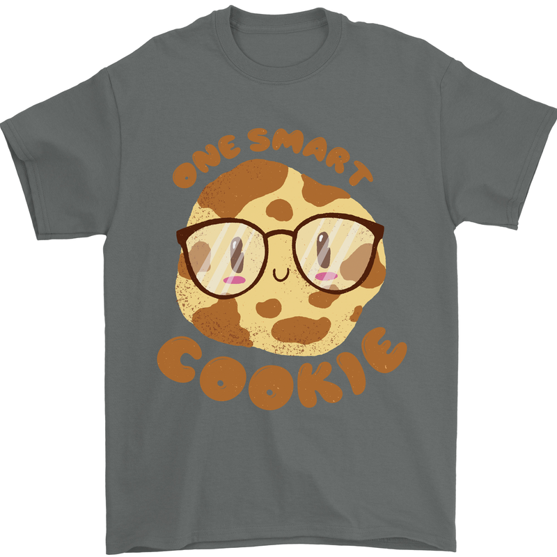 A Smart Cookie Funny Food Nerd Geek Science Mens T-Shirt 100% Cotton Charcoal