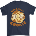 A Smart Cookie Funny Food Nerd Geek Science Mens T-Shirt 100% Cotton Navy Blue