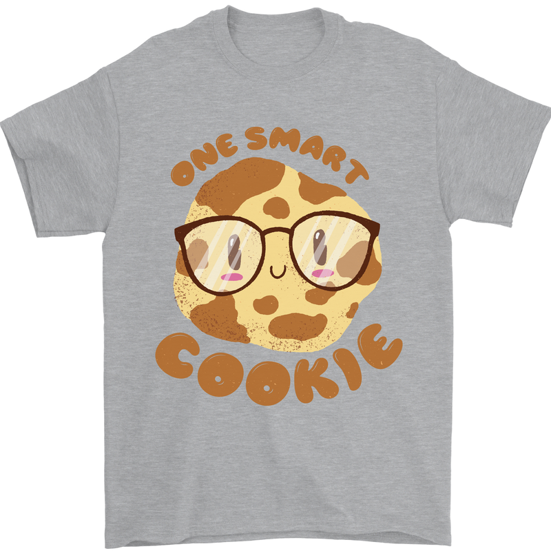 A Smart Cookie Funny Food Nerd Geek Science Mens T-Shirt 100% Cotton Sports Grey