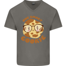 A Smart Cookie Funny Food Nerd Geek Science Mens V-Neck Cotton T-Shirt Charcoal