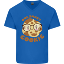 A Smart Cookie Funny Food Nerd Geek Science Mens V-Neck Cotton T-Shirt Royal Blue