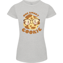 A Smart Cookie Funny Food Nerd Geek Science Womens Petite Cut T-Shirt Sports Grey