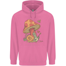 A Snail Playing the Banjo Under a Mushroom Childrens Kids Hoodie Azalea
