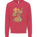 A Snail Playing the Banjo Under a Mushroom Mens Sweatshirt Jumper Heliconia