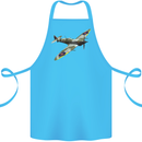 A Supermarine Spitfire Fying Solo Cotton Apron 100% Organic Turquoise