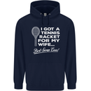 A Tennis Racket for My Wife Best Swap Ever! Mens 80% Cotton Hoodie Navy Blue