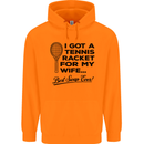 A Tennis Racket for My Wife Best Swap Ever! Mens 80% Cotton Hoodie Orange