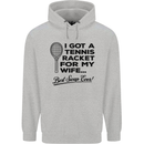 A Tennis Racket for My Wife Best Swap Ever! Mens 80% Cotton Hoodie Sports Grey