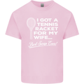 A Tennis Racket for My Wife Best Swap Ever! Mens Cotton T-Shirt Tee Top Light Pink