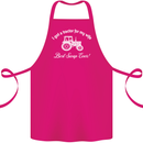 A Tractor for My Wife Funny Farming Farmer Cotton Apron 100% Organic Pink