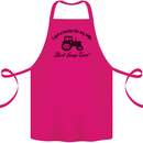 A Tractor for My Wife Funny Farming Farmer Cotton Apron 100% Organic Pink