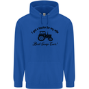 A Tractor for My Wife Funny Farming Farmer Mens 80% Cotton Hoodie Royal Blue