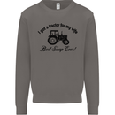 A Tractor for My Wife Funny Farming Farmer Mens Sweatshirt Jumper Charcoal