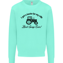 A Tractor for My Wife Funny Farming Farmer Mens Sweatshirt Jumper Peppermint